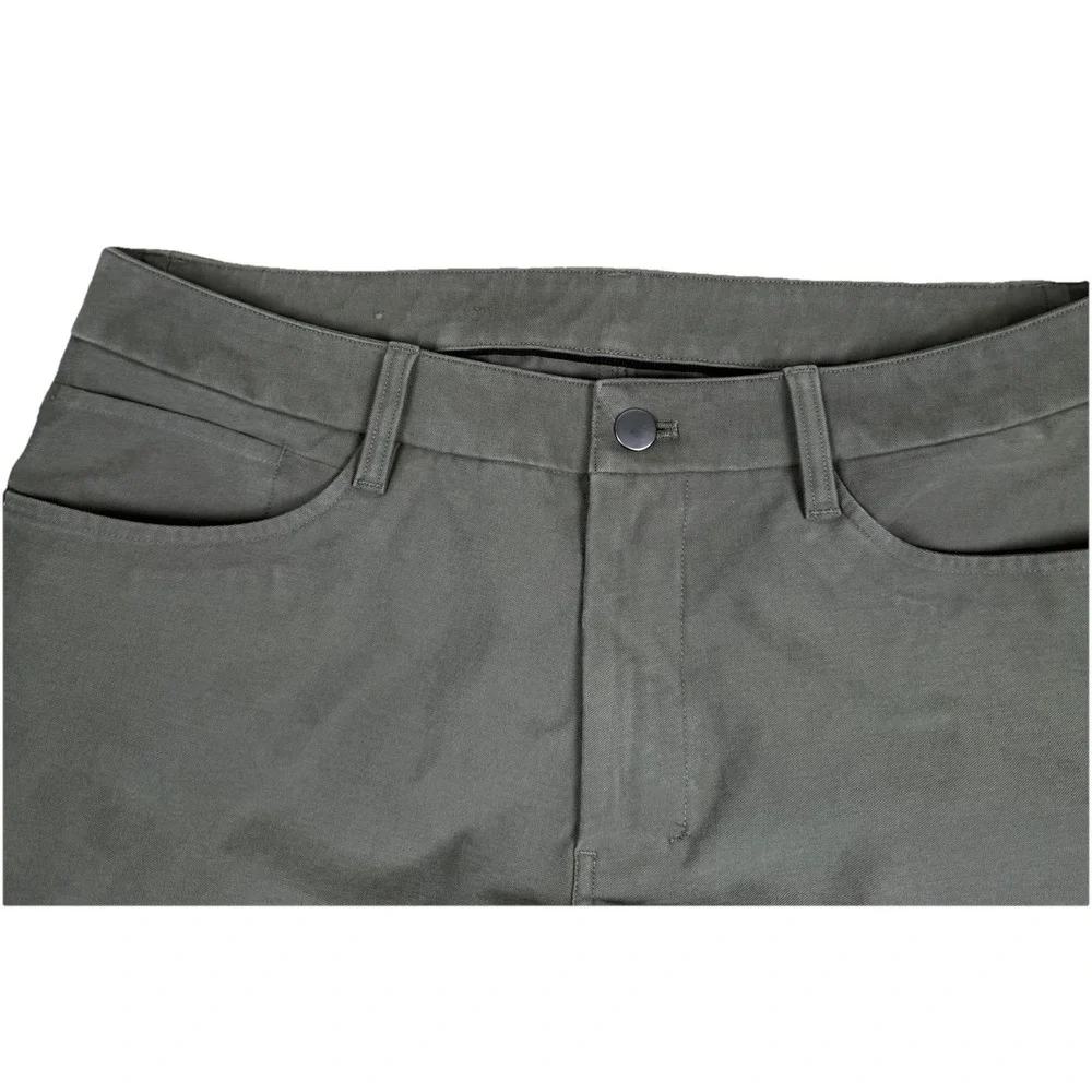 Lululemon ABC Classic Fit Pant Mens 33x33 Sage Green Warpstreme Tech Chino